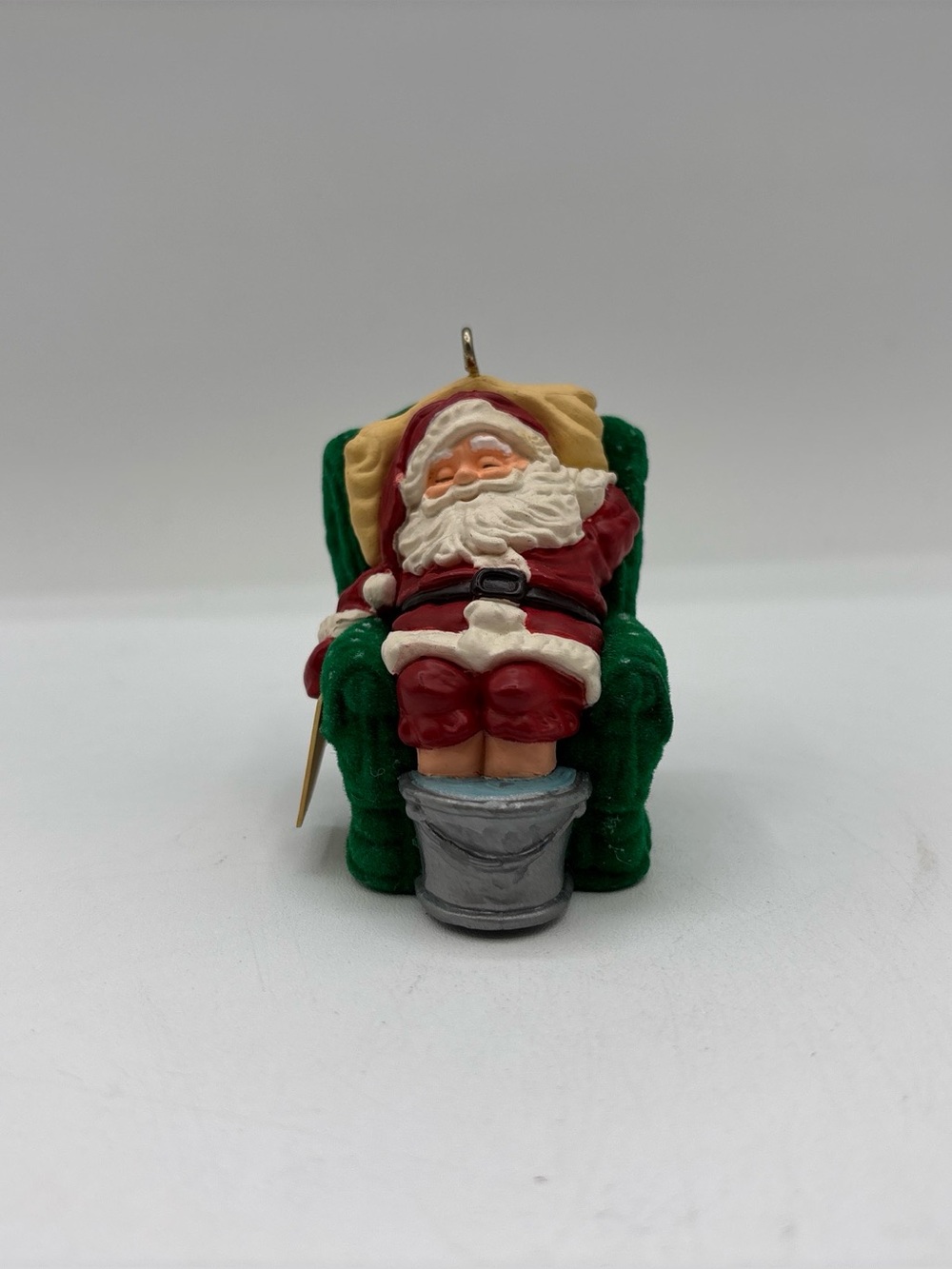 Hallmark Keepsake Dated 1987 Vintage‎ Sleepy Santa Handcrafted Ornament